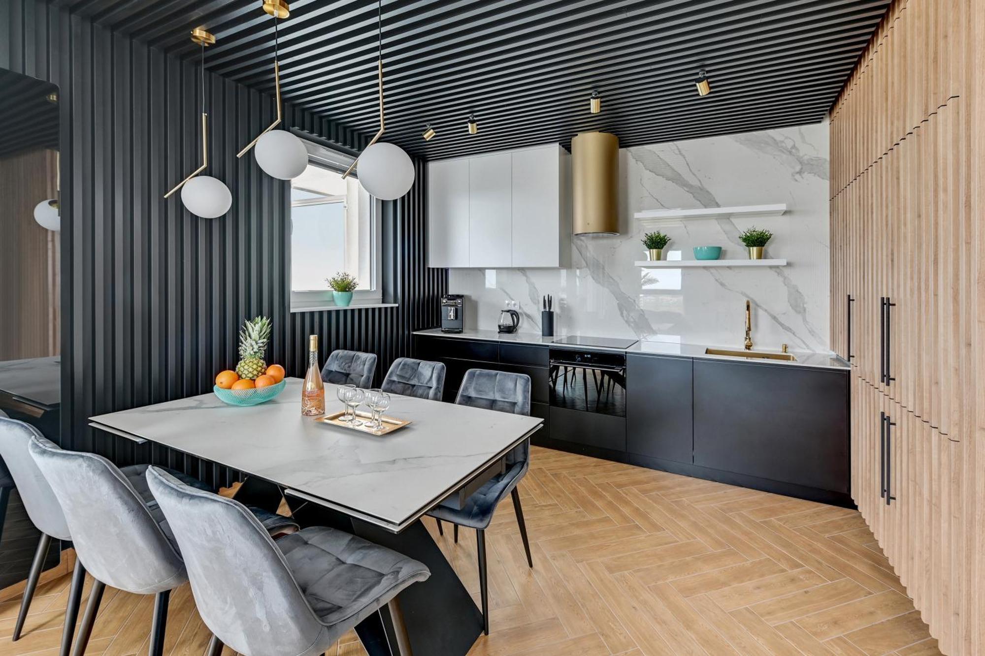 Luxury Voyager - Sea View Apartman Gdańsk Kültér fotó